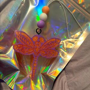 Colorful Dragonfly Car Freshie. Caribbean Sea breeze scented.